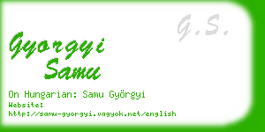gyorgyi samu business card