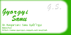gyorgyi samu business card